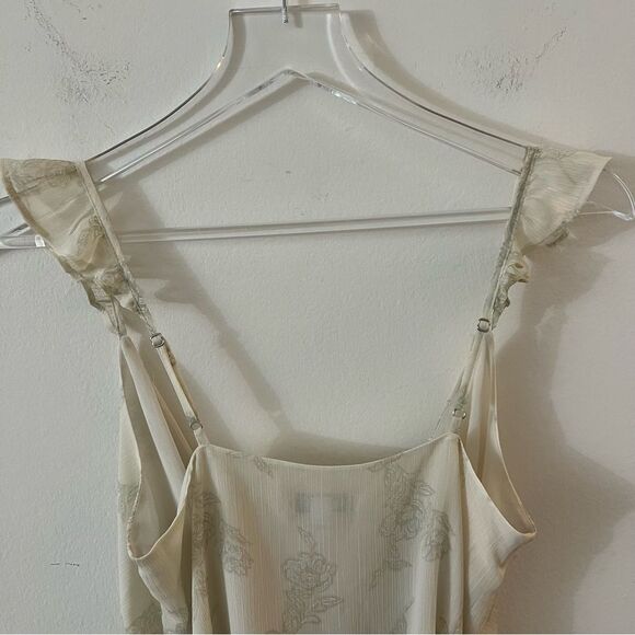 Express Floral Ruffle Wrap Tank Chiffon Floral Print XS NWOT - Picture 10 of 11